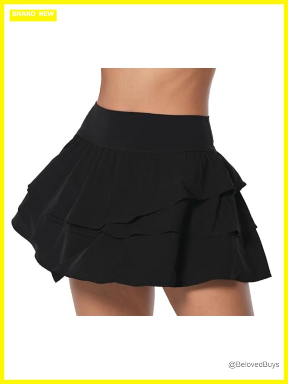 Pleated Tennis Skort with Built-in Shorts and Pockets